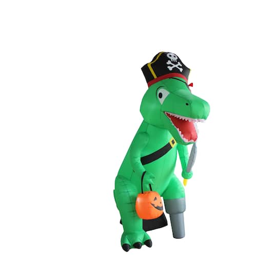 8ft. Inflatable Dino Pirate